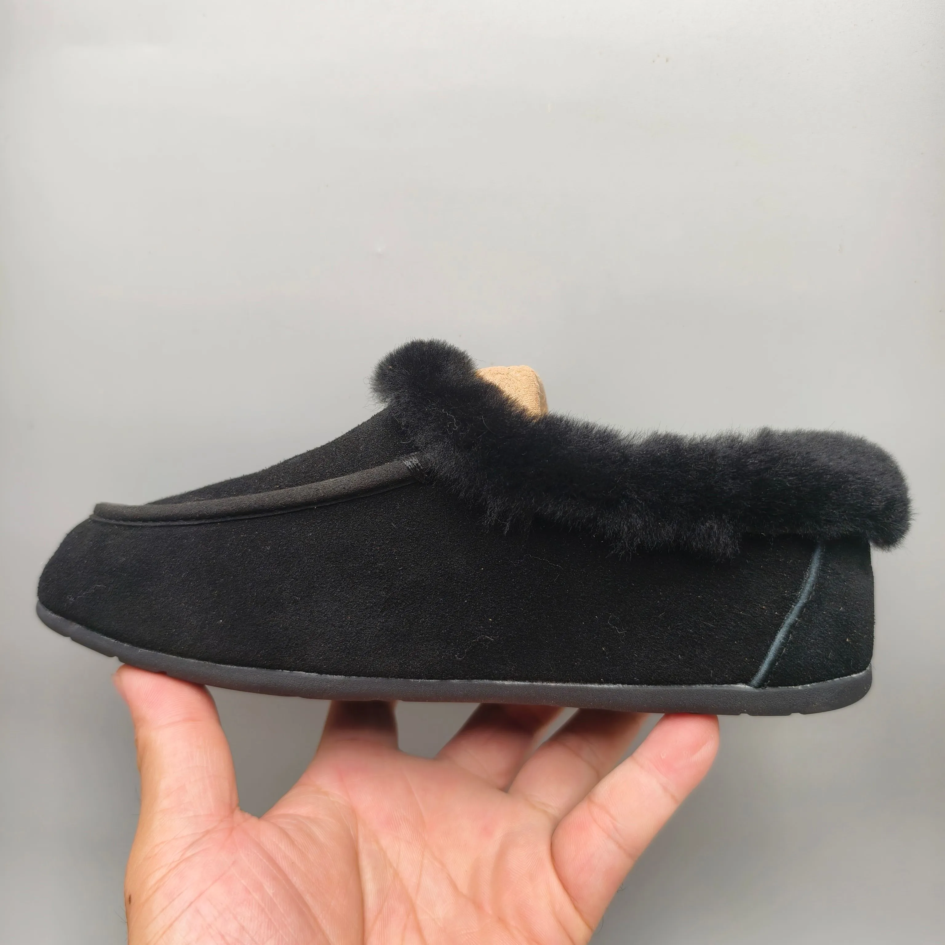 💰440 UGG sheepskin all-in-one snow boots 1391 Slip-on casual home shoes for women Color: maroon black chocolate Matching size: 35-40